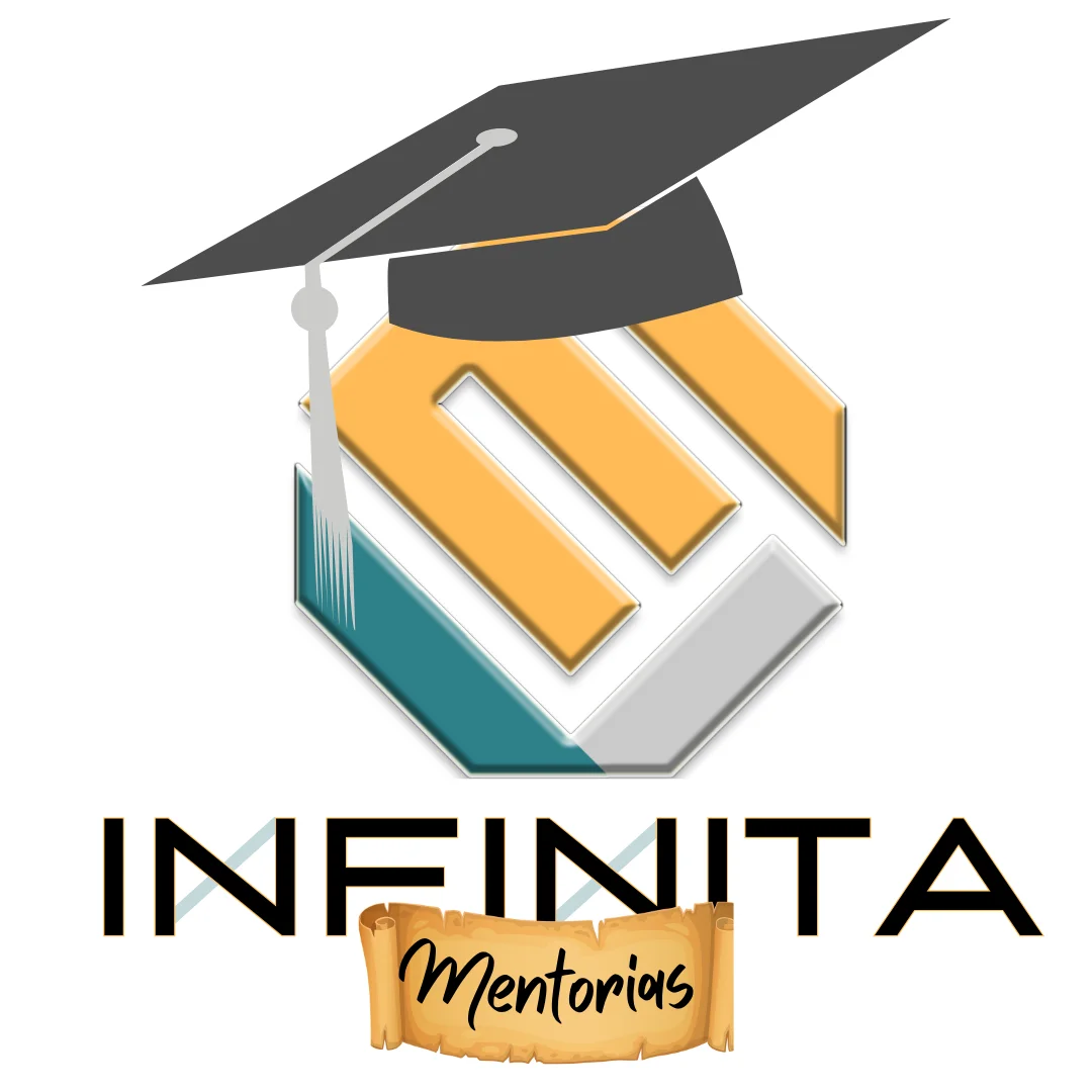 Logo da Infinta mentorias, uma divisão do grupo infinita, que presta serviços de mentoria para estudantes de engenharia e engenheiros recém formados